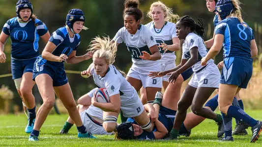Casey Smerczynski rugby action against Quinnipiac