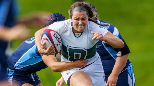 Kathleen Mulligan rugby action agains Quinnipiac