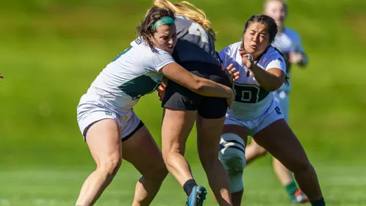 Kathleen Mulligan and Allison Tong women's rugby match with Army