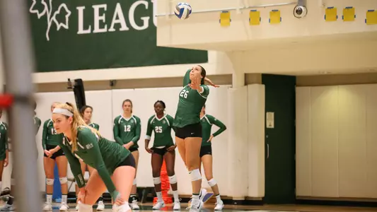 Ali Silva volleyball action versus Princeton