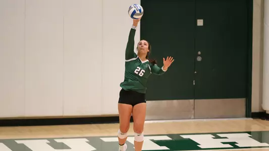 Ali Silva volleyball action versus Princeton