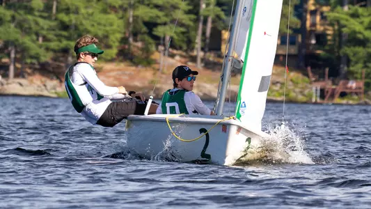 James Paul and Drew Clutterbuck sailing action