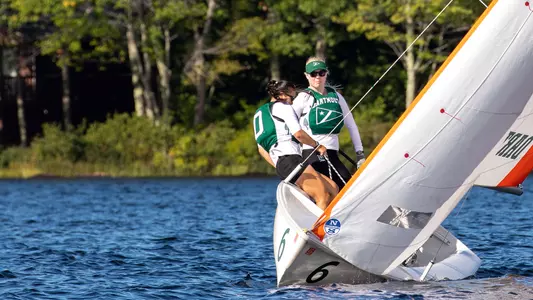 Annika Rogers and Eliza Crocker Sailing action