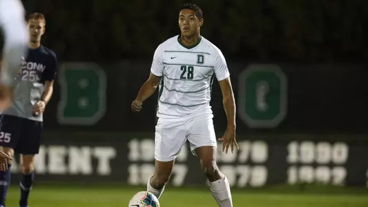 Jesse Scanlon soccer action versus UConn