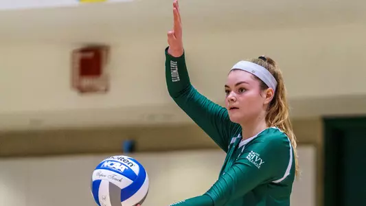 Taite Ryan volleyball action versus Brown