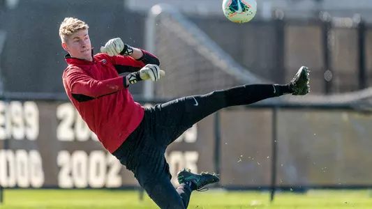 Henry Stusnick men's soccer action versus Cornell