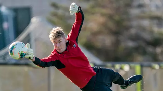 Henry Stusnick men's soccer action versus Cornell