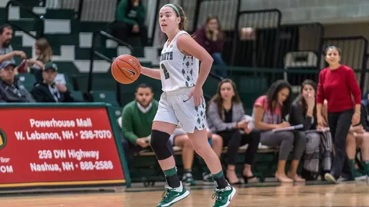 Annie McKenna women's basketball action versus Maine
