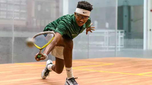 Jason Montima men's squash action