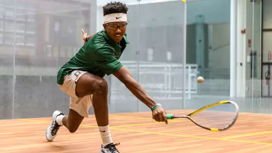Jason Montima men's squash action