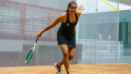 Neeya Patel Women's squash action