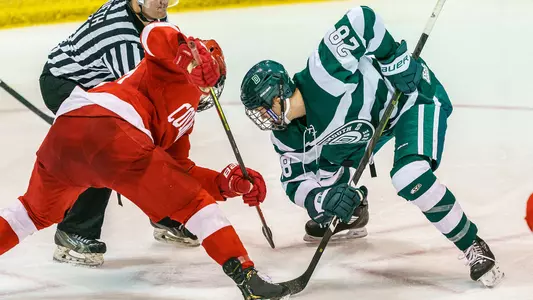 Will Graber men's hockey action versus Cornell