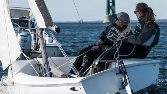 Clarke and Giblin sailing action at Friis Trophy