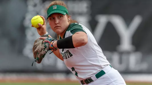 Micah Schroder softball action versus Penn