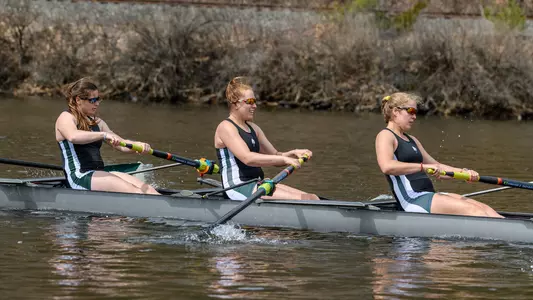 Round, Kamhi and Frater rowing