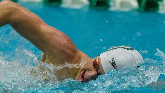 Landon Armstrong men's swimming and diving versus Bates