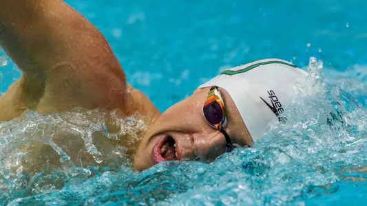 Landon Armstrong men's swimming and diving versus Bates