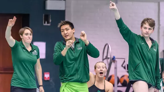 Tim Park men's swimming and diving versus Bates