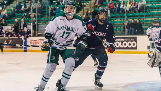 Quin Foreman men's hockey action versus UConn