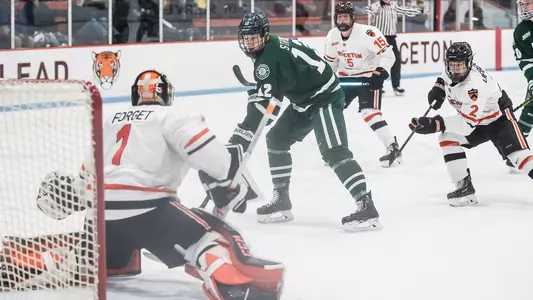 Cam Strong men's hockey action at Princeton