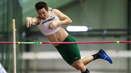 Corbin Mayes men's track action at Dartmouth Invite