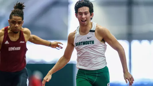 Myles Epstein men's track action at Dartmouth Invite