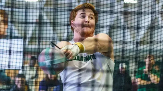 Myles Schreck men's track action at Dartmouth Invite