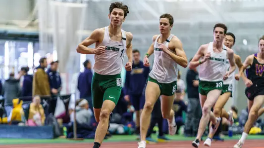 Seth Weprin men's track action at Dartmouth Invite