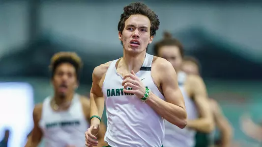 Thomas Lingard men's track action at Dartmouth Invite