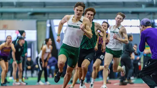 Will Baginski men's track action at Dartmouth Invite