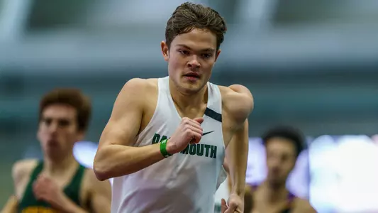 Will Baginski men's track action at Dartmouth Invite