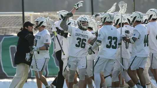 Will Gibeley men's lacrosse Action versus Bryant