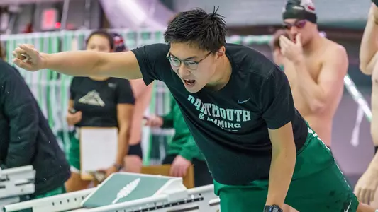 Alec Kong men's swim action at ramsden invite