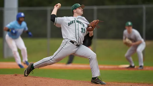 Austen Michel pitching against Indiana State, Feb. 21, 2020