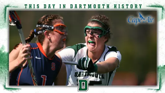 This Day in Dartmouth History: March 24 (Greta Meyer)