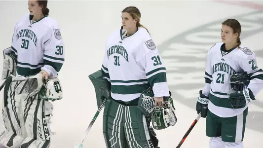 Charlie Plumb women's hockey action versus Clarkson
