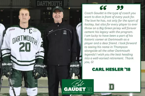 Carl Hesler Quote Gaudet Retirement 2020