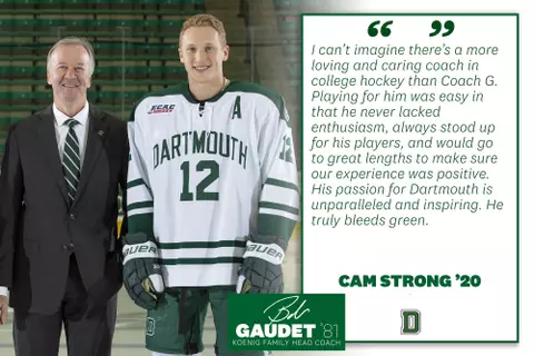 Cam Strong Quote Gaudet Retirement 2020