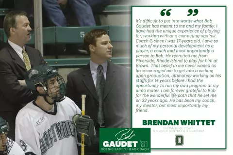 Brendan Whittet Quote Gaudet Retirement 2020