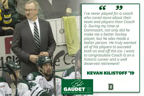 Kevan Kilistoff Quote Gaudet Retirement 2020
