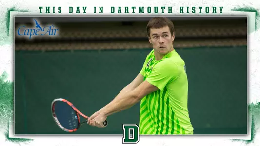 This Day in Dartmouth History: May 3 (Dovydas Sakinis of men's tennis)