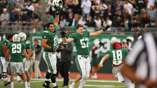 Dario Arazi football action versus Yale