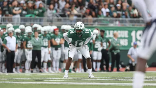 Onye Onuoha football action versus Yale