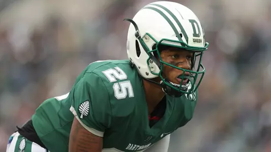 Tyron Herring football action versus Yale