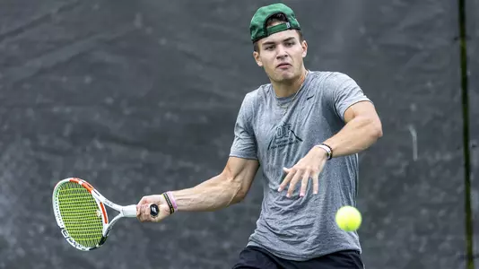 Andy Ilie men's tennis invitational action