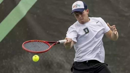 Daniel Webb men's tennis invitational action