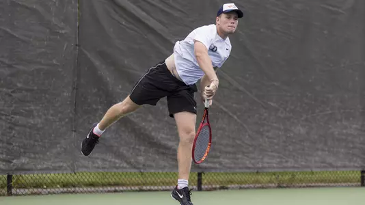 Daniel Webb men's tennis invitational action