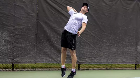 Daniel Webb men's tennis invitational action