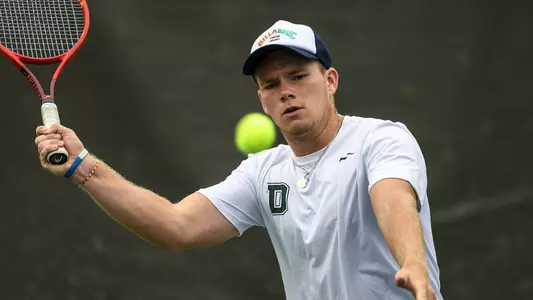Daniel Webb men's tennis invitational action