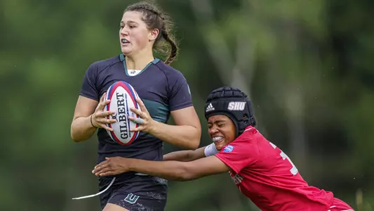 Sophie Ragg women's rugby action versus Sacred Heart